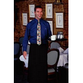 F24 Most Popular Signature Black Full Bistro Apron w/ Pocket